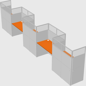 Rectangular cubicles