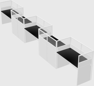 Rectangular cubicles