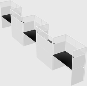 Rectangular cubicles