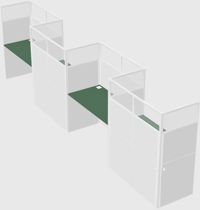 Rectangular cubicles