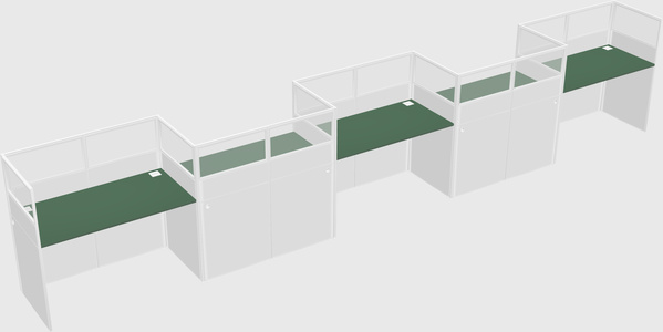 Rectangular cubicles