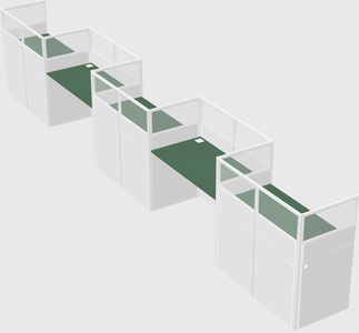 Rectangular cubicles