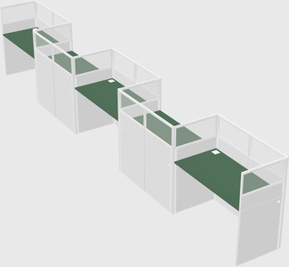 Rectangular cubicles