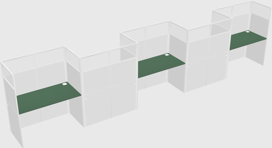 Rectangular cubicles