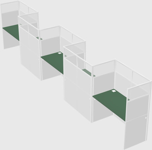 Rectangular cubicles