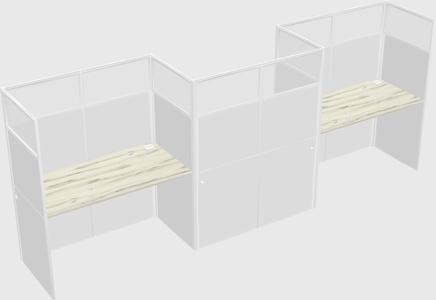 Rectangular cubicles