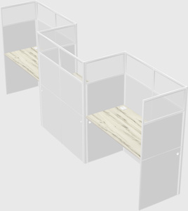 Rectangular cubicles