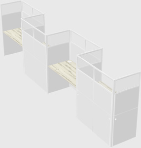 Rectangular cubicles