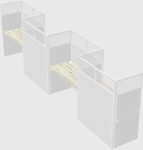 Rectangular cubicles