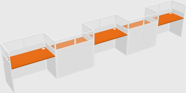 Rectangular cubicles