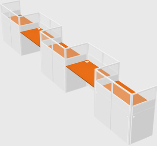 Rectangular cubicles