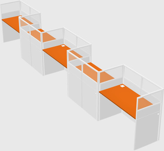 Rectangular cubicles
