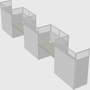 Rectangular cubicles