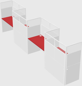 Rectangular cubicles
