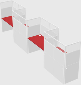 Rectangular cubicles