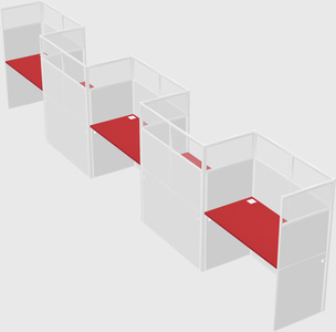 Rectangular cubicles