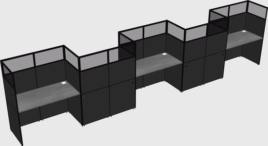 Rectangular cubicles