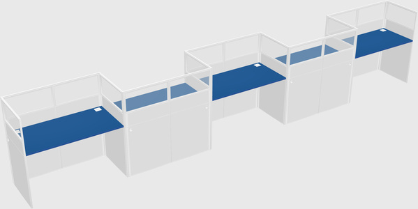 Rectangular cubicles