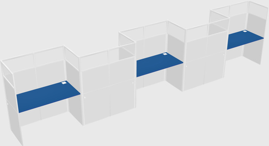 Rectangular cubicles