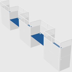 Rectangular cubicles