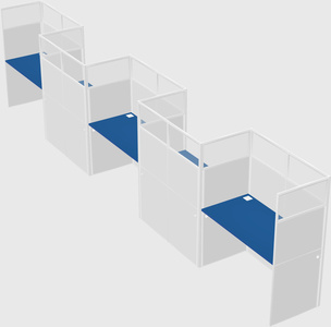 Rectangular cubicles