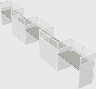 Rectangular cubicles