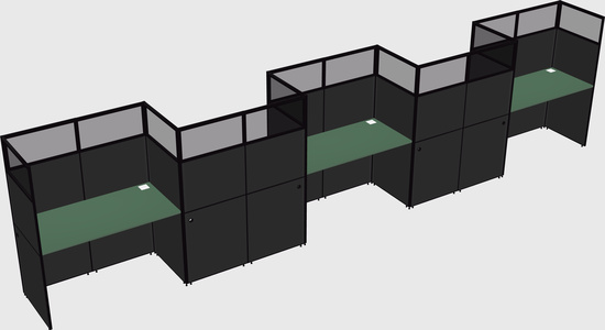 Rectangular cubicles