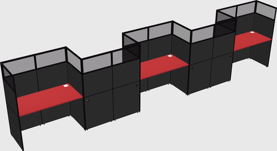 Rectangular cubicles