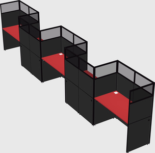 Rectangular cubicles