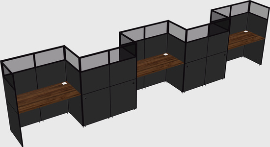 Rectangular cubicles