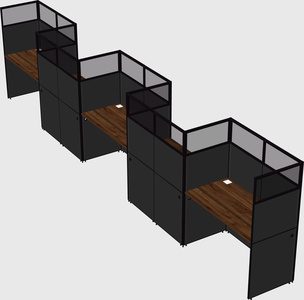 Rectangular cubicles