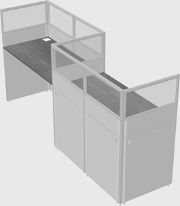 Rectangular cubicles