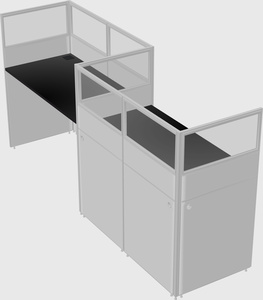 Rectangular cubicles