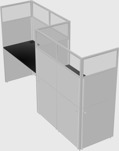 Rectangular cubicles