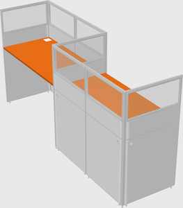 Rectangular cubicles
