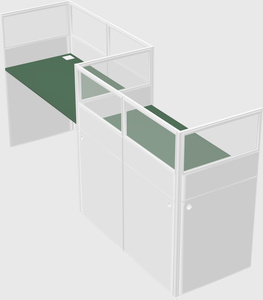 Rectangular cubicles