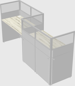 Rectangular cubicles