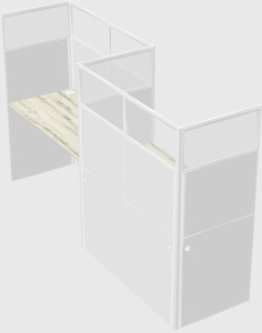 Rectangular cubicles