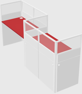 Rectangular cubicles