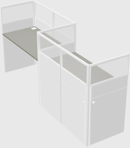 Rectangular cubicles