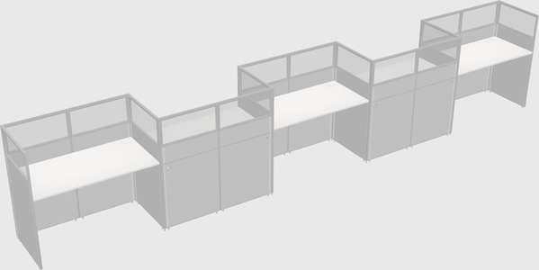 Rectangular cubicles