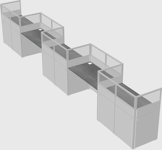 Rectangular cubicles