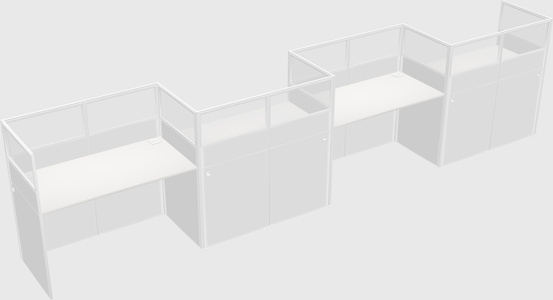 Rectangular cubicles