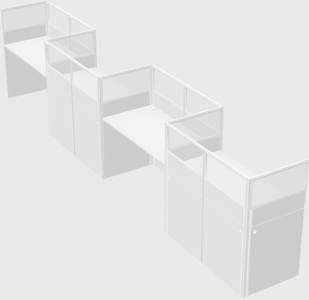 Rectangular cubicles