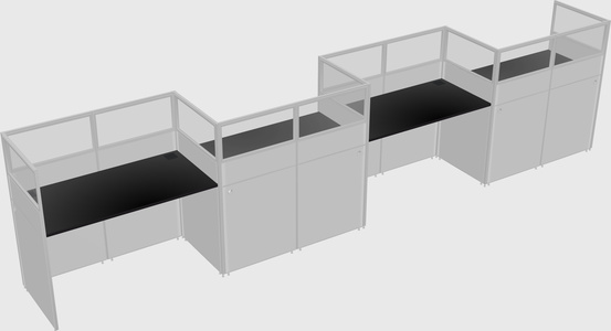 Rectangular cubicles