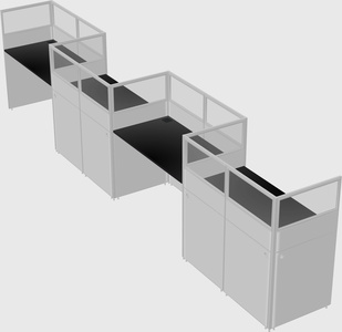 Rectangular cubicles