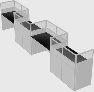 Rectangular cubicles