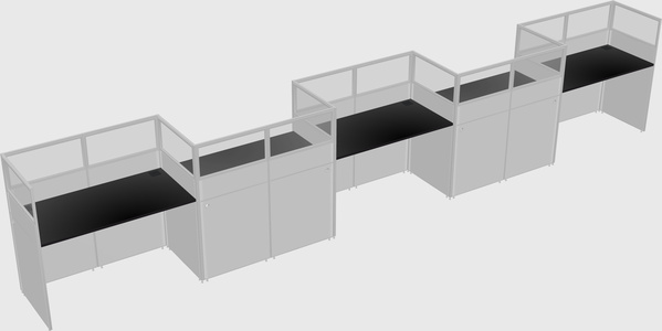 Rectangular cubicles