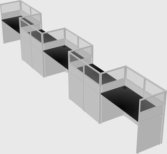 Rectangular cubicles