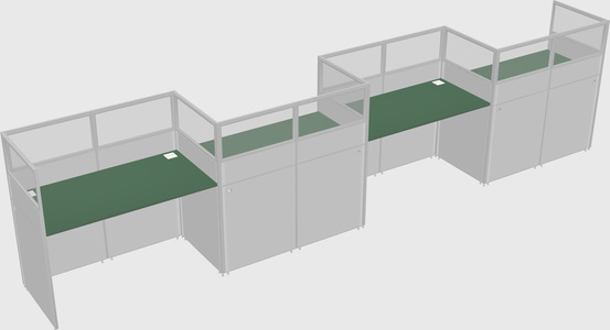 Rectangular cubicles